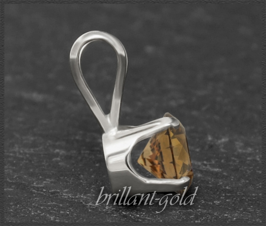Diamant Anhänger 0,55ct, Cognac Chamapgner